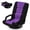 Purple, variant on HABUTWAY Swivel Gaming Floor Chair with Armrest Handles, Folding Reclining Sofa, No Assembly, 6-Position Backrest for Video Games