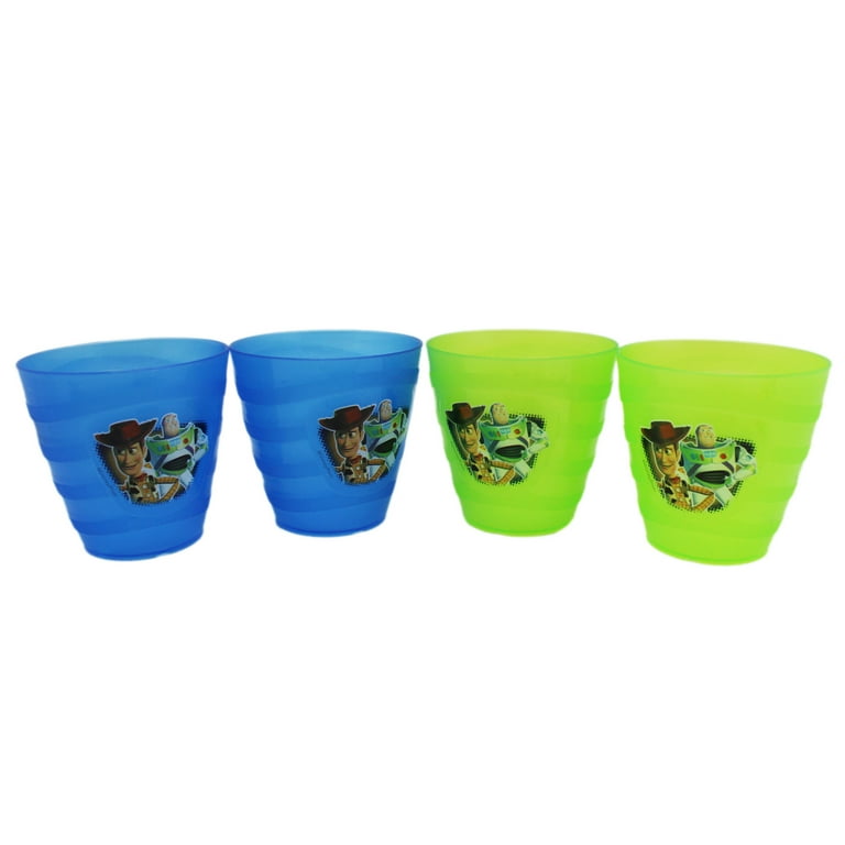 Disney Pixar's Toy Story Green and Blue Small Size Kids Cup Set (4pc) 