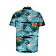 thumbnail image 4 of WAENQINLA Mens Hawaiian Shirts Big and Tall Tropical Print Beach Shirts Aloha Top Loose Fit Cuban Collared Short Sleeve Shirts Casual Button Down Shirts Mens Bowling Shirts, 4 of 5