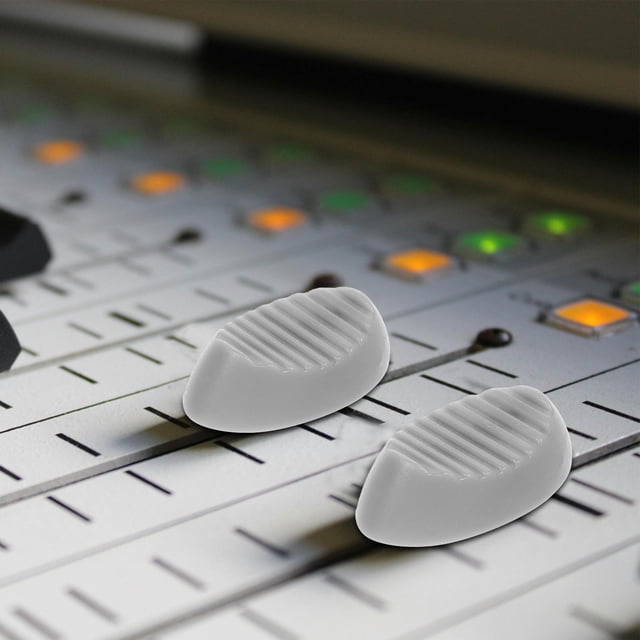 OULII 10Pcs Console Mixer Slider Fader Knob Light Grey Plastic for Audio Mixer Dust Cover 10pcs