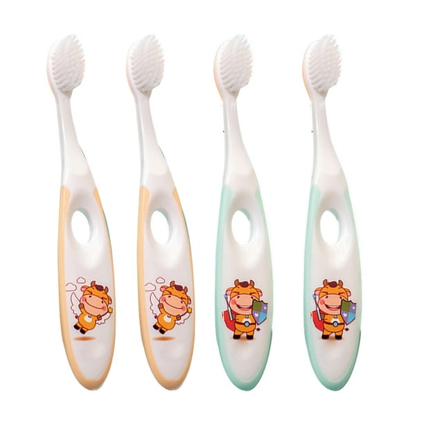 Cepillo de dientes para niños - Cepillos de dientes Cepillos de dientes para niños pequeños de dibujos animados Cepillos de dientes de cerdas para niños