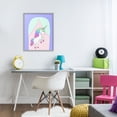 thumbnail image 2 of Stupell Industries Fantasy Unicorn in Pastels Gray Framed Giclee Art design by Pooja Dave, 20 x 16, 2 of 8