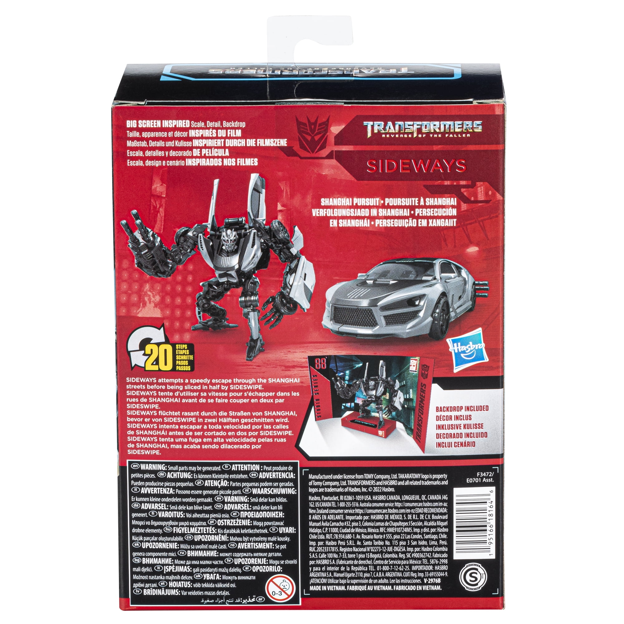 Transformers Generations Studio Arcee & Sideways 8 Years+ Action Figures, Multicolor, Plastic