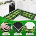 thumbnail image 4 of St.Patrick's Day Kitchen Rug Set of 2, Classic Green Buffalo Plaid Shamrock Non-Slip Kitchen Mat, Irish Home Decor St. Patrick's Day Holiday Decoration - 17 x 30 Inch and 17x47 Inch, Large, 4 of 7