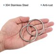 thumbnail image 4 of 50mmx58mm Dia 304 Stainless Steel O Ring Seamless Welded O-Ring for DIY 10 Pack, 4 of 5