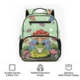 thumbnail image 6 of KUIFORTI Frog Mushroom Kids Backpack Toddler Bookbag Cute Print School Bag with Adjustable Straps Multiple Organizer Pockets for Preschool Kindergarten Daily Use, 6 of 7