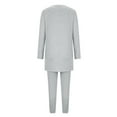 thumbnail image 4 of clear 50% off Womens 3 Piece Sets Holiday Usmixi Womens Homewear Sets Long Sleeve Cardigan and Tank Top and Drawstring Pant Lounge Sets Casual Solid Sleepwear Sets Pajamas Sets Up to 65% off, 4 of 6