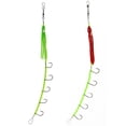 thumbnail image 3 of Eigraketly 4 Piezas de Acero de Alto Carbono para Peces 5 Anzuelos Señuelo Profesional Verde Luminoso OD019623-02, 3 of 6