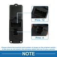 thumbnail image 4 of Interruptor de ventana eléctrica Unique Bargains No.SA1066350M1 para el lado del conductor delantero izquierdo para Mazda 323 Haima 7 Negro, 4 of 7