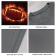 thumbnail image 4 of Coolnut Womens T Shirts Fashion Tops, Rugby In The Fire Women's Basic Short Sleeve Tees, Grey Lightweight Casual Summer Clothes, L, 4 of 6