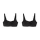 thumbnail image 4 of Sonducket Sujetadores sin costuras Sujetador Ropa interior Mujer Sexy Intimates Acolchado Cómodo Inalámbrico Deporte Ultrafino Negro 2piezas, 4 of 6