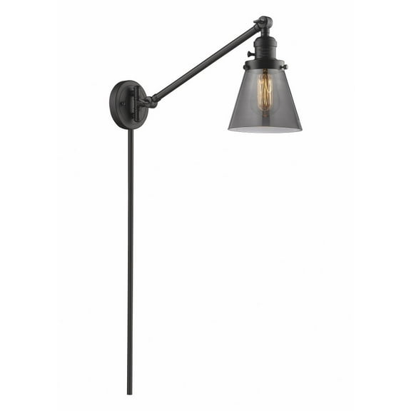 Innovations Lighting - Cone - 1 Light Swing Arm Wall Sconce In Industrial