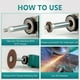 thumbnail image 2 of Juego de Eje de Extensión para Amoladora Angular con Rosca de 5/8 Pulgadas A 11, Adaptador de Pulido para Automóvil de 2 Piezas, 3,15 Pulgadas, 2 of 7