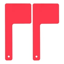 OUNONA 2pcs Universal Acrylic Mailbox Flag for Outdoor Replacement Decor Garden Mailbox Flag Set