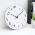 thumbnail image 5 of AFQH Wooden 30cm Silent Wall Clock for Home Decor Large Number Modern Clock, 5 of 10
