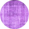 thumbnail image 1 of Ahgly Company Indoor Round Persian Purple Traditional Area Rugs, 4' Round, 1 of 4