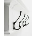 thumbnail image 5 of Home Wall Decorative Antique Brass Hardware 4 Hook Coat Rack - Classic White Finish, 5 of 7