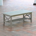 thumbnail image 5 of Abbington Teak Patio Coffee Table, Weathered Gray, 5 of 6