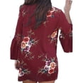 thumbnail image 3 of Uhndy Plus Size Women Boho Long Sleeve Kimono Cardigan Open Front Floral Casual Blouse, 3 of 5