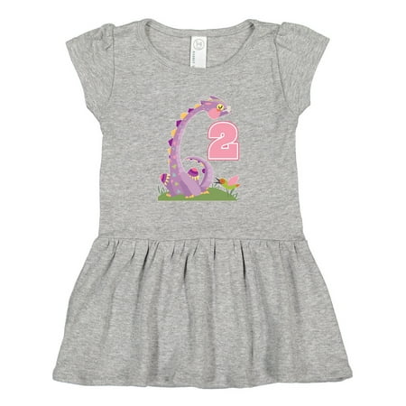

Inktastic 2nd Birthday Dragon 2 Year Old Girl Gift Toddler Girl Dress