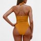 thumbnail image 5 of Trajes de baño de una pieza para mujer, conjuntos de bikini sin espalda con tirantes ajustables a la moda de color sólido para mujer, traje de baño para mujer, 5 of 5