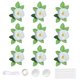 thumbnail image 1 of Flor artificial de rosa blanca para decoraciones nupciales de automóviles de bodas, 1 of 8