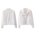 thumbnail image 2 of Chaqueta Vaquera Extragrande para Mujer con Perlas Bordadas y Abalorios S, 2 of 6