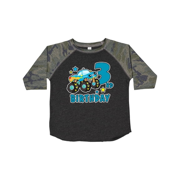 Inktastic 3rd Birthday Monster Truck Boys Toddler T-Shirt
