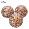 thumbnail image 3 of Uxcell 3Pcs Decorative Glass Balls 3.15 inch Orbs Centerpiece Balls Mosaic Glass Balls for Decor Bowls, Light Brown, 3 of 5