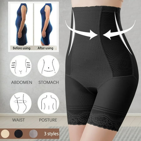 Aueoeo Waist Cincher Shapewear Panties for Women High Waisted Body Shaper Stomach Shapewear Underwear Girdle Panty