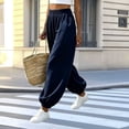 thumbnail image 5 of Khunlpohl Womens Sweatpants Elastic High Waist Loose Joggers Trousers Solid Color Lightweight Casual Pants with Pockets, 5 of 5
