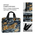 thumbnail image 4 of Laptop Bag Laptop Briefcase 15.7 x 3 x 11.8 Inches Laptop Bag Briefcases Laptop Storage Travel Laptop Bag Work Laptop Bag Blue Flowers and Leopards, 4 of 8