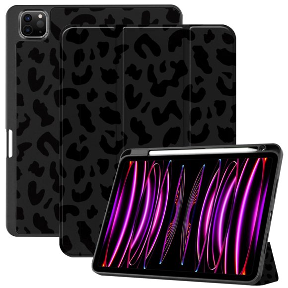 Deokke Compatible Con Ipad Pro De 11 Pulgadas Funda De 4.ª/3.ª/2.ª/1.ª Generación (2022/2021/2020/2018) Con Portalápices Funda Trasera De Tpu Funda De Encendido/Apagado Automático Con Carga De 2.º Láp