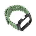 thumbnail image 4 of Funda protectora de correa de reloj 2 en 1, funda con correa de repuesto ajustable de silicona para Redmi Watch 3, color verde claro, 4 of 10