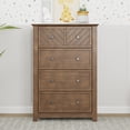 thumbnail image 3 of Child Craft Atwood 42" Interlocking 4-Drawer Chest for Nursery or Bedroom, Chevron Design, Anti-Tip Kit, Cocoa Bean Brown, 3 of 7