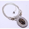 thumbnail image 2 of Turritella Agate - Wyoming 925 Silver Plated Bali Necklace 16-24.99" N9202714, Valentine's Day Gift, Birthday Gift, Beautiful Jewelry For Woman, 2 of 2