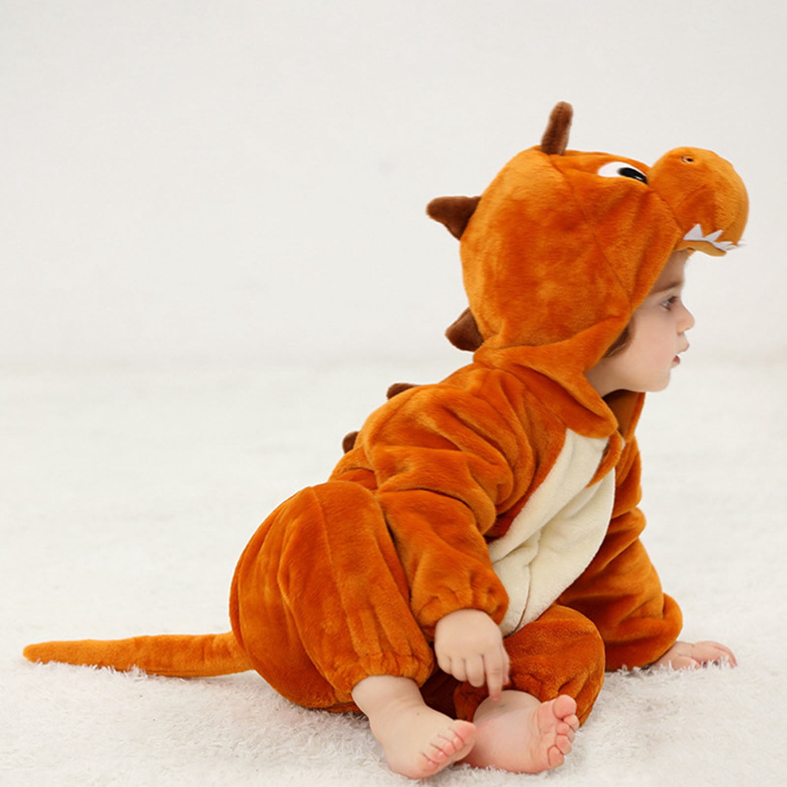 Toddler Baby Boy Girl Hooded Jumpsuit Animal Outfit Long Sleeve Bodysuit Baby Girl Christmas Pajamas Outfit Girl 1-2 Years
