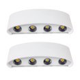 thumbnail image 2 of 2pcs8W8 cabeza LED blanco luz de pared-luz blanca Xemadio 2035911-1, 2 of 8
