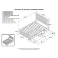 thumbnail image 6 of AFI Nantucket Platform Bed with Matching Footboard and Turbo Charger with Urban Bed Drawers-Color:White,Size:Queen, 6 of 6