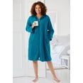 thumbnail image 6 of Dreams & Co. Plus Size Short Hooded Sweatshirt Robe, 6 of 6