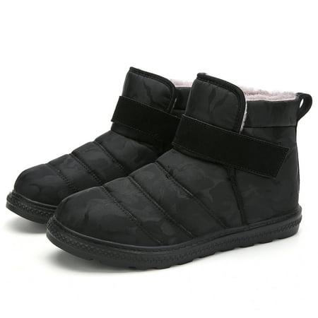 

Simple Warm Snow Boots Outdoor Thermal Lined Round Toe Boots Winter Casual Shoes