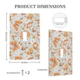 thumbnail image 5 of Kll Retro Floral Butterfly Wall Plate,Gloss Finish,Standard Size 1 - 5" X 3", Polycarbonate Thermoplastic,Electric Receptacle Plug Covers, 5 of 8