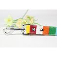 thumbnail image 3 of MOVTOTOP Colorful Striped Canvas Rainbow Lead Leash Leather Dog Set Leash Handle Rope Size M, 3 of 4