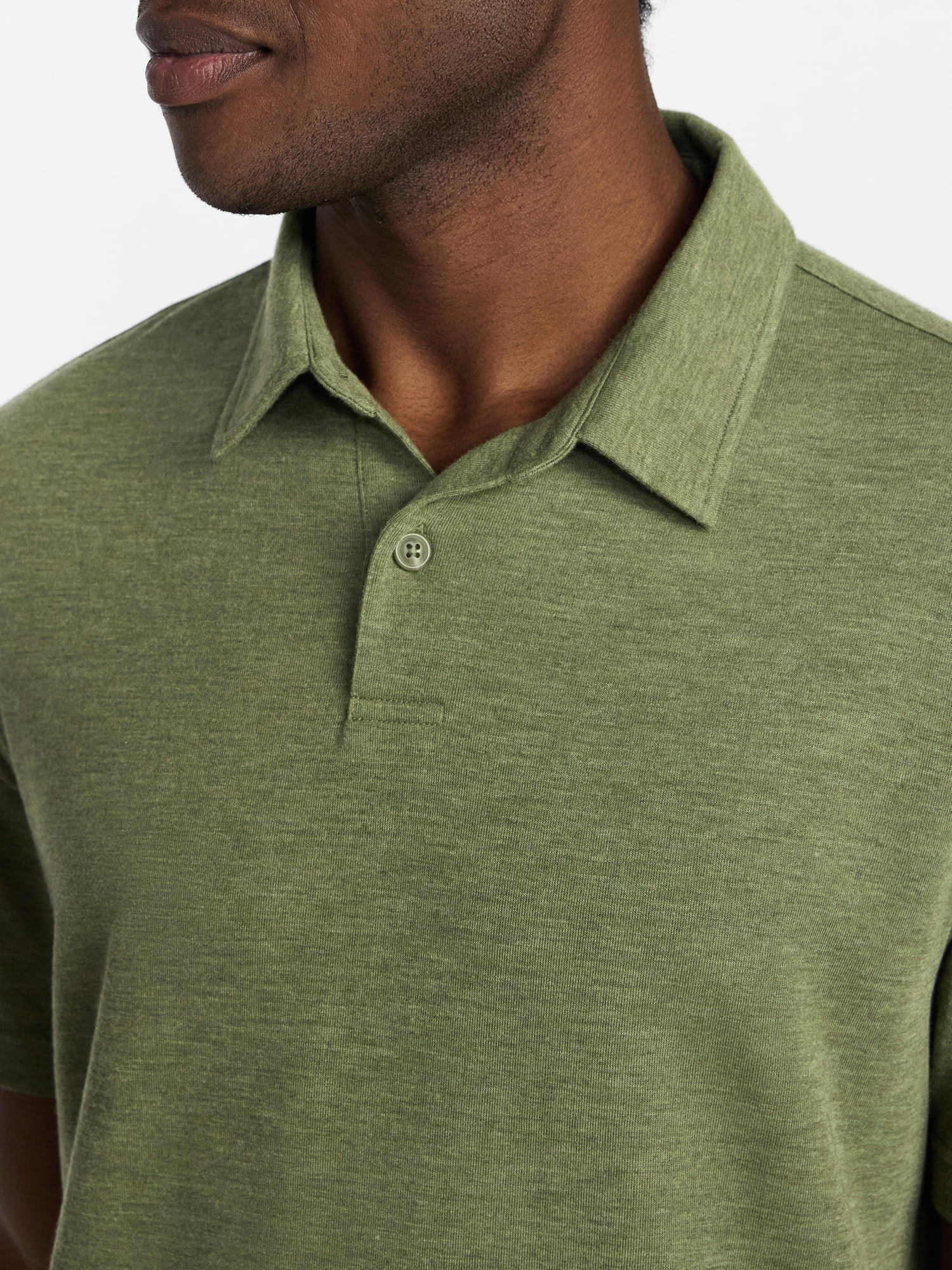 George Men's and Big Men's Double Knit Polo Shirt with Short Sleeves, Sizes S-5XL