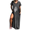 thumbnail image 2 of Fankiway Women'S Sleeveless Crew Neck with Pocket Floral Vintage Large Dress Plus Size Dresses for Curvy Women Spring Dresses for Women 6206, 2 of 8