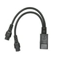 thumbnail image 2 of Splitter Power Plug Cord, 10A 250V Computer Power Cord IEC320 C14 Male To Dual C5 Female For Projectors, 2 of 8
