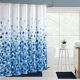 thumbnail image 5 of Shower Curtain, Blue Polyester Shower Curtain, Blue Thickened Bathroom Hotel Bathroom Partition Curtain Polyester Shower Curtain Cloth, 5 of 7