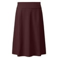 thumbnail image 3 of Girl's Stretch Cotton Knit Panel Below the Knee Length A-Line Skirt, 3 of 10
