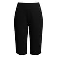 thumbnail image 3 of Summer Crop Pants,Women's Bermuda Long Shorts Knee Length Capris with Zipper Pockets Athletic Walking Athletic Casual Summer, 3 of 7