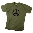 thumbnail image 1 of Rothco Peace T-shirt - Olive Drab, X-Large, 1 of 2